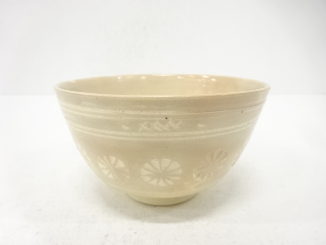 JAPANESE TEA CEREMONY / TEA BOWL CHAWAN / MISHIMA